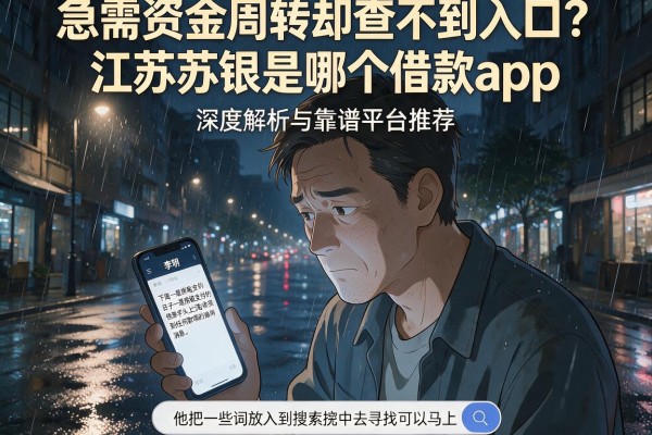 急需资金周转却查不到入口？江苏苏银是哪个借款app，深度解析与靠谱平台推荐