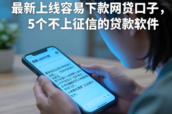 最新上线容易下款网贷口子，详细阐述5个不上征信的贷款软件