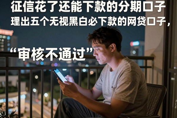 征信花了还能下款的分期口子，理出五个无视黑白必下款的网贷口子