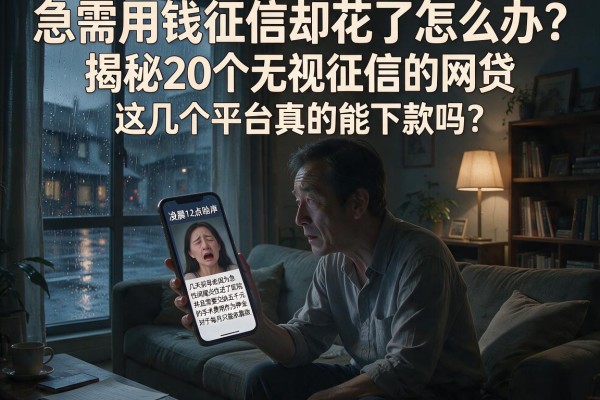 急需用钱征信却花了怎么办？揭秘20个无视征信的网贷，这几个平台真的能下款吗？