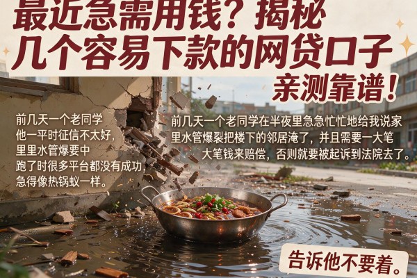 最近急需用钱？揭秘几个容易下款的网贷口子，亲测靠谱！