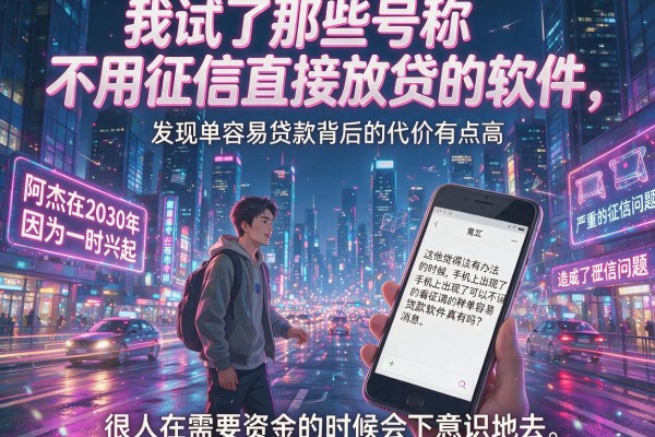 我试了那些号称不用征信直接放贷的软件，发现简单容易贷款背后的代价有点高