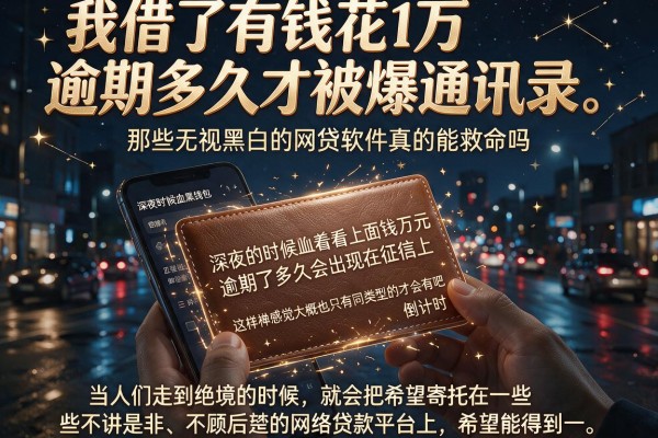 我借了有钱花1万逾期多久才被爆通讯录，那些无视黑白的网贷软件真的能救命吗