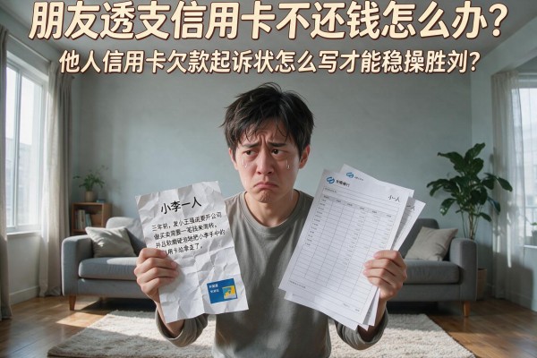 朋友透支信用卡不还钱怎么办？他人信用卡欠款起诉状怎么写才能稳操胜券？