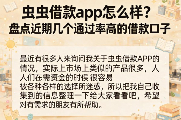 虫虫借款app怎么样？盘点近期几个通过率高的借款口子
