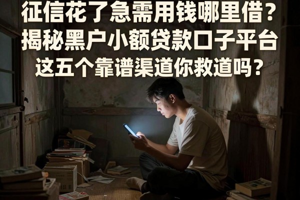征信花了急需用钱哪里借？揭秘黑户小额贷款口子平台，这五个靠谱渠道你知道吗？
