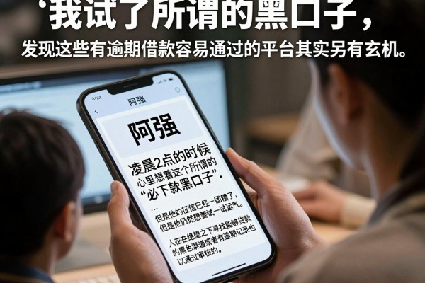 我试了所谓的黑口子，发现这些有逾期借款容易通过的平台其实另有玄机