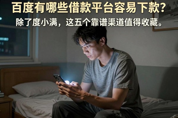 百度有哪些借款平台容易下款？除了度小满，这五个靠谱渠道值得收藏