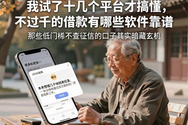 我试了十几个平台才搞懂，不过千的借款有哪些软件靠谱，那些低门槛不查征信的口子其实暗藏玄机