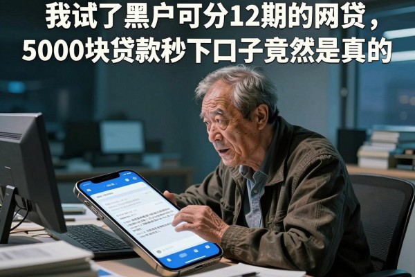 我试了黑户可分12期的网贷，5000块贷款秒下口子竟然是真的