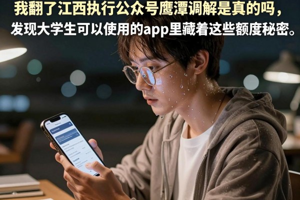 我翻了江西执行公众号鹰潭调解是真的吗，发现大学生可以使用的app里藏着这些额度秘密