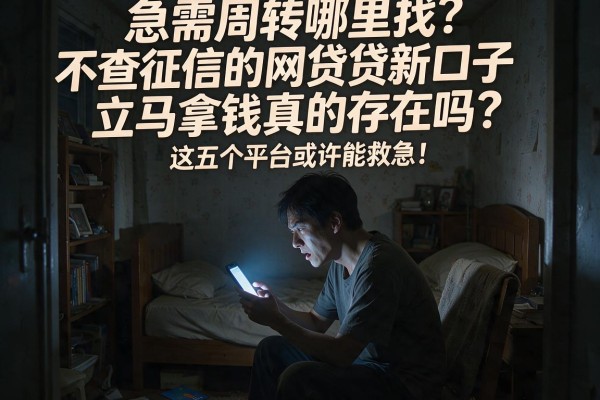 急需周转哪里找？不查征信的网贷新口子立马拿钱真的存在吗？这五个平台或许能救急！