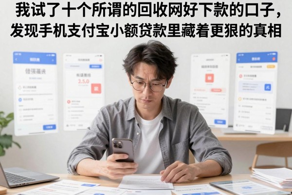 我试了十个所谓的回收网好下款的口子，发现手机支付宝小额贷款里藏着更狠的真相