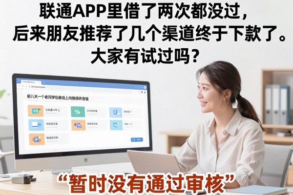 联通APP里借了两次都没过，后来朋友推荐了几个渠道终于下款了，大家有试过吗？