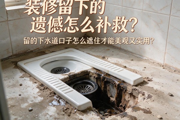 装修留下的遗憾怎么补救？留的下水道口子怎么遮住才能美观又实用？