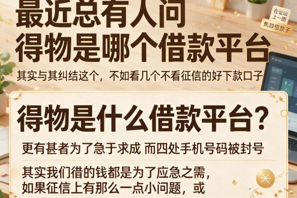 最近总有人问得物是哪个借款平台，其实与其纠结这个，不如看看这几个不看征信的好下款口子