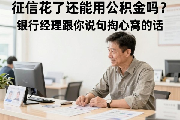 征信花了还能用公积金吗？银行经理跟你说句掏心窝的话