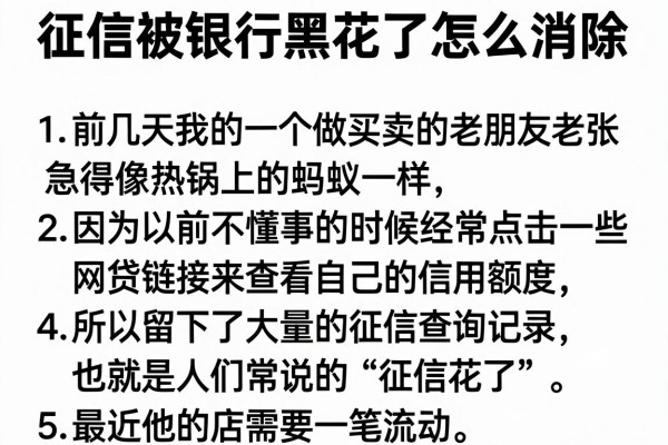 征信被银行黑花了怎么消除，枚举5个无视黑白户秒过的网贷