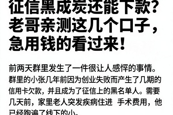 征信黑成炭还能下款？老哥亲测这几个口子，急用钱的看过来！_1