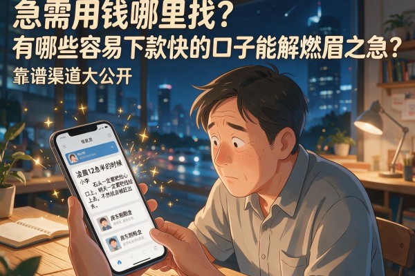 急需用钱哪里找？有哪些容易下款快的口子能解燃眉之急？靠谱渠道大公开
