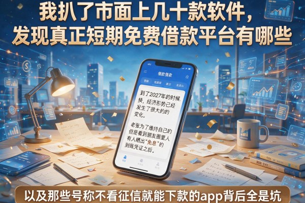 我扒了市面上几十款软件，发现真正短期免费借款平台有哪些，以及那些号称不看征信就能下款的app背后全是坑