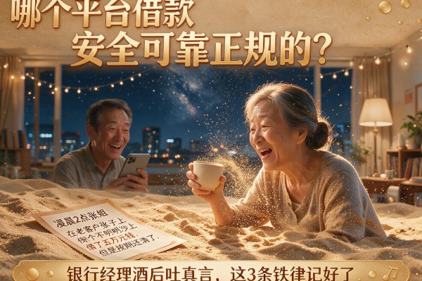 哪个平台借款安全可靠正规的？银行经理酒后吐真言，这3条铁律记好了