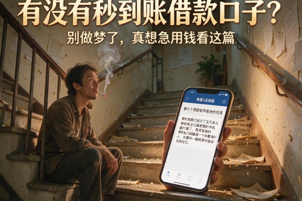 有没有秒到账借款口子？别做梦了，真想急用钱看这篇