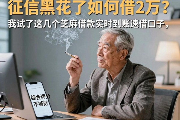 征信黑花了如何借2万？我试了这几个芝麻借款实时到账速借口子，结果有点意外