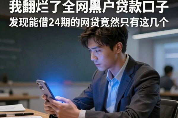 我翻烂了全网黑户贷款口子，发现能借24期的网贷竟然只有这几个