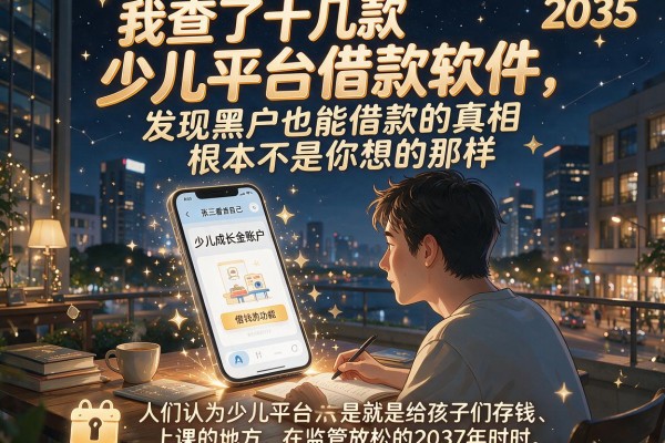 我查了十几款少儿平台借款软件，发现黑户也能借款的真相根本不是你想的那样