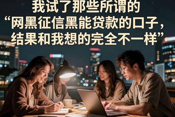 我试了那些所谓的网黑征信黑能贷款的口子，结果和我想的完全不一样