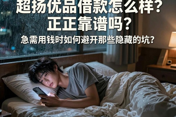 超扬优品借款怎么样？正规靠谱吗？急需用钱时如何避开那些隐藏的“坑”？