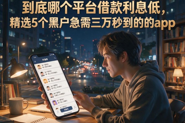 到底哪个平台借款利息低，精选5个黑户急需三万秒到的的app