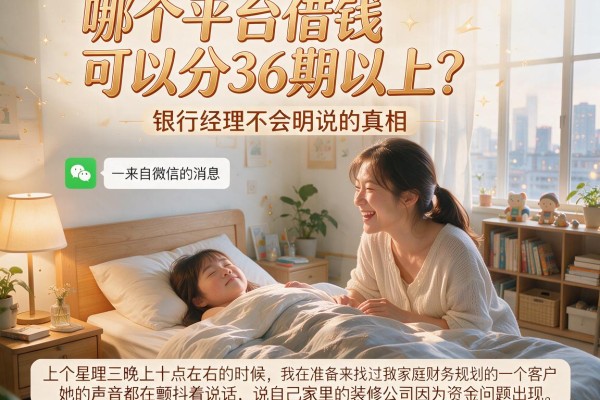 哪个平台借钱可以分36期以上？银行经理不会明说的真相