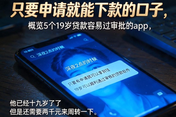 只要申请就能下款的口子，概览5个19岁贷款容易过审批的app