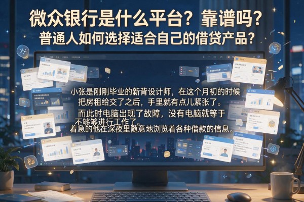 微众银行是什么平台？靠谱吗？普通人如何选择适合自己的借贷产品？