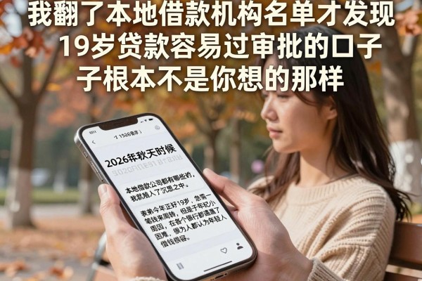 我翻了本地借款机构名单才发现19岁贷款容易过审批的口子根本不是你想的那样