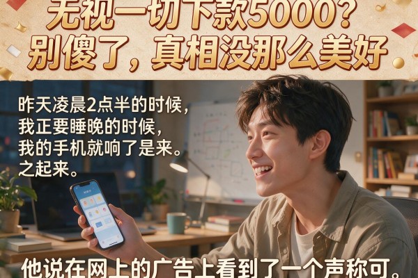 无视一切下款5000？别傻了，真相没那么美好