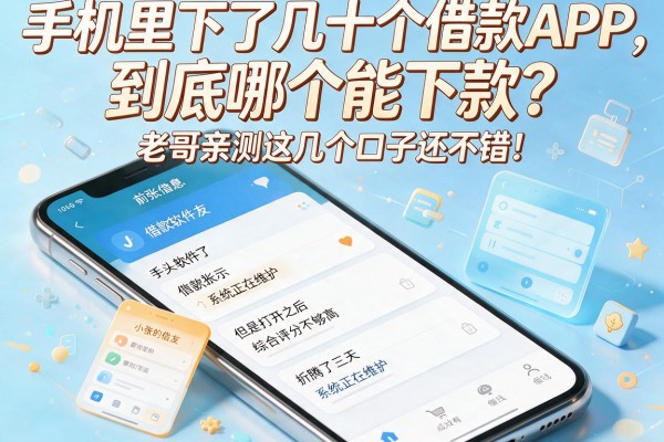 手机里下了几十个借款APP，到底哪个能下款？老哥亲测这几个口子还不错！