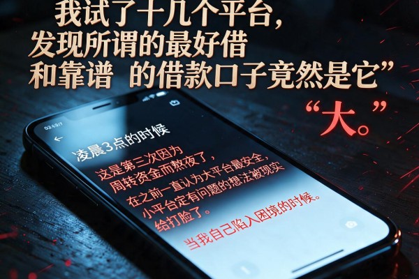 我试了十几个平台，发现所谓的最好借和靠谱的借款口子竟然是它