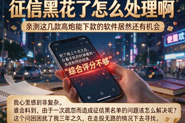 征信黑花了怎么处理啊,亲测这几款高炮能下款的软件居然还有机会