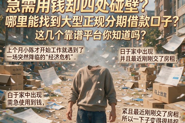 急需用钱却四处碰壁？哪里能找到大型正规分期借款口子？这几个靠谱平台你知道吗？