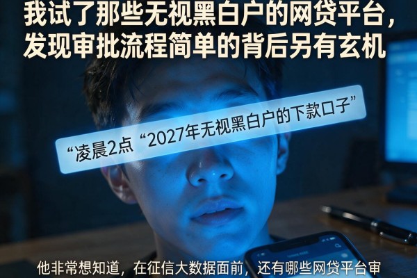 我试了那些无视黑白户的网贷平台，发现审批流程简单的背后另有玄机