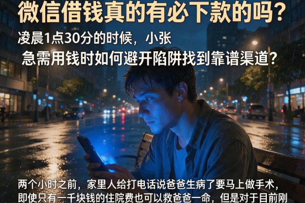 微信借钱真的有必下款的吗？急需用钱时如何避开陷阱找到靠谱渠道？