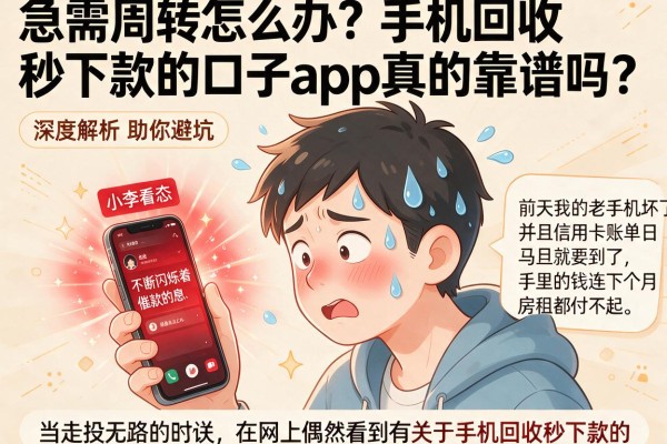 急需周转怎么办？手机回收秒下款的口子app真的靠谱吗？深度解析助你避坑