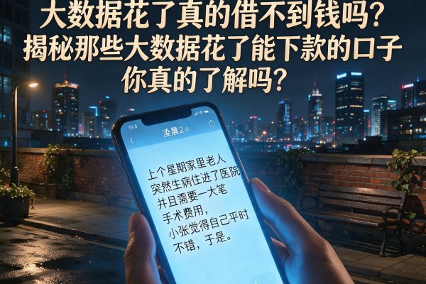 大数据花了真的借不到钱吗？揭秘那些大数据花了能下款的口子，你真的了解吗？