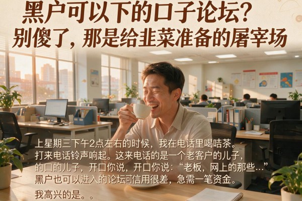 黑户可以下的口子论坛？别傻了，那是给韭菜准备的屠宰场