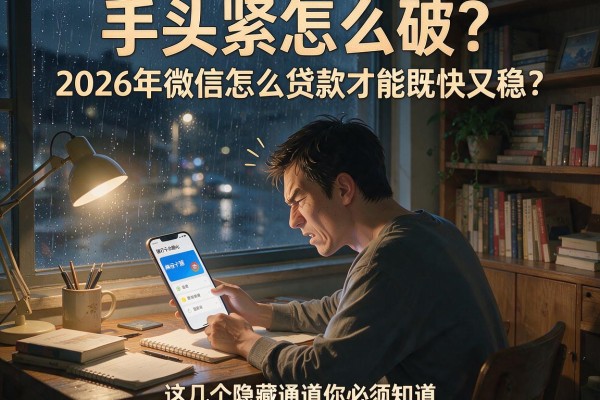手头紧怎么破？2026年微信怎么贷款才能既快又稳？这几个隐藏通道你必须知道