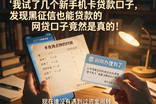 我试了几个新手机卡贷款口子，发现黑征信也能贷款的网贷口子竟然是真的