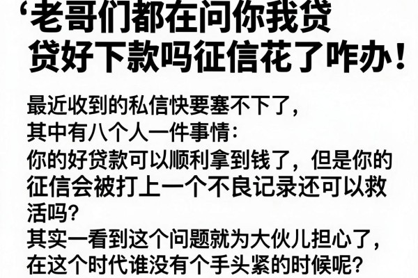 老哥们都在问你我贷好下款吗征信花了咋办，实测这几家口子还能放水